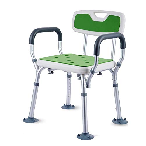 Mechanische Teile Ältere Badewanne Sitz Duschbank Bad Stuhl mit Armen und Rückenhöhe Verstellbare werkzeuglose Montage Rutschfester Sitz Bad