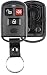 KeylessOption Keyless Entry Remote Key Fob Case Shell Button Pad Cover Leather Strap For Hyundai Kia Santa Fe Elantra