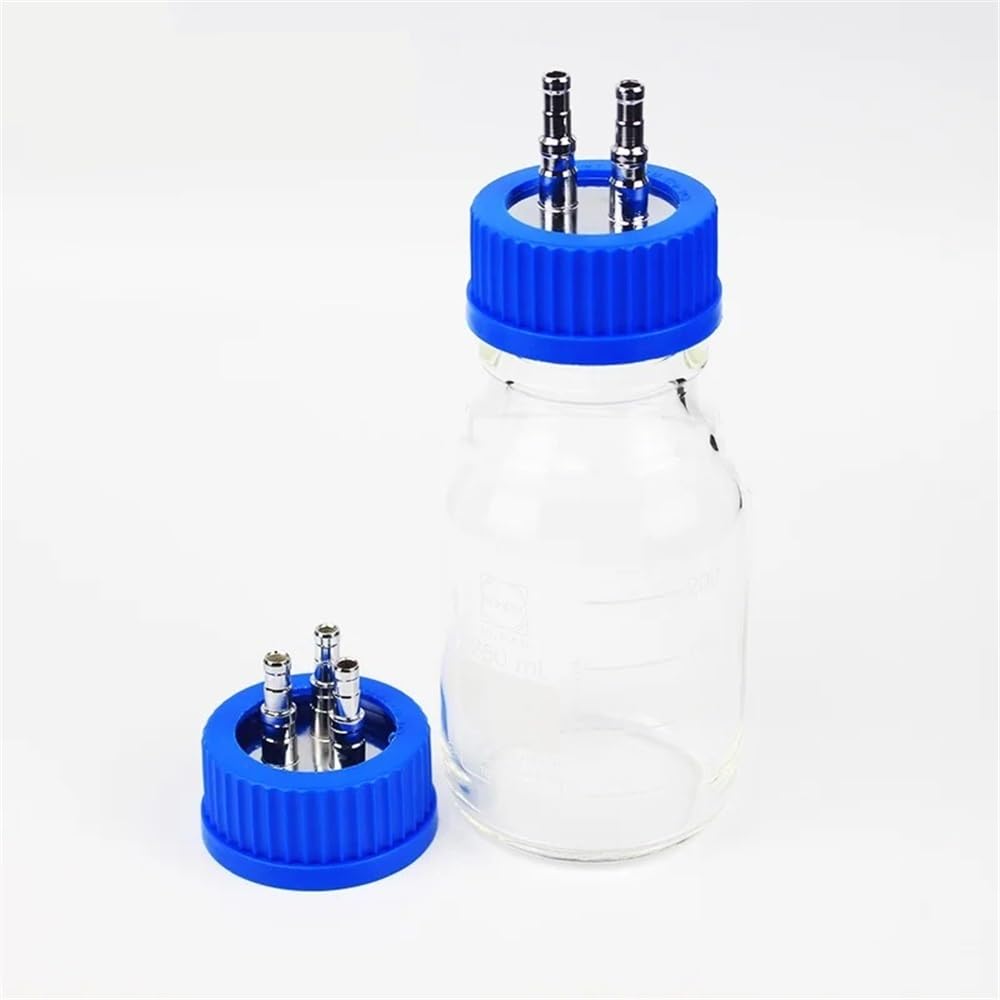 Équipements et fournitures de laboratoire Flacon de réactif à bouchon bleu avec 2/3/4 trous en acier inoxydable for matériel laboratoire phase d'injection