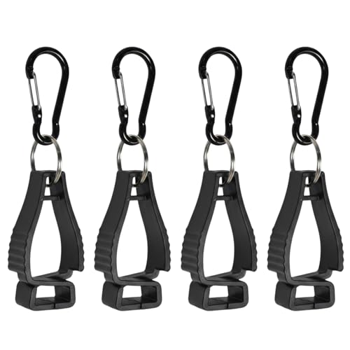 Handschuhe Halter Handschuh Clips Halter 4 Stück Grabber Halter für Arbeitshandschuh Tarp Clip mit Karabinerhaken Multifunktionaler Anti-Verlust-Handschuhclip Leichter Praktischer Handschuh Klemme