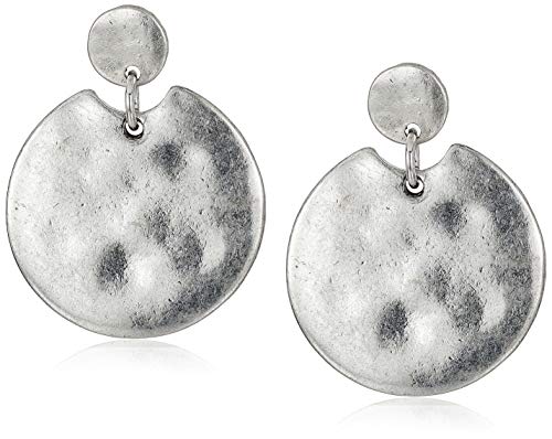 The SAK ER Posted DBL Drop Earrings, Silver, One Size