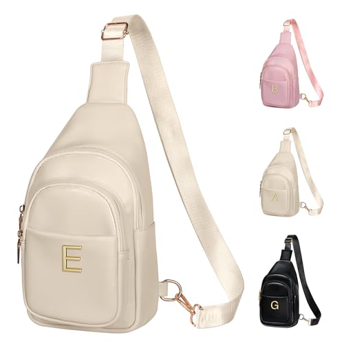 Image of Teen Girl Gifts Trendy Stuff, Initial Crossbody Sling Bag