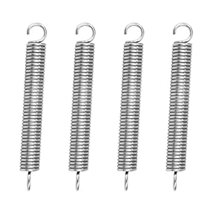 GUNGY Zugfedern mit Haken 1.6x10x80mm 4 Stück
