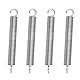GUNGY Zugfedern mit Haken Edelstahl Zugfeder Spannfeder 80mm Außendurchmesser 10mm Drahtdurchmesser 1,6 mm Hakenwinkel 90 Grad Maximale Zugkraft 7,9kg 1,6x10x80mm 4 Stück