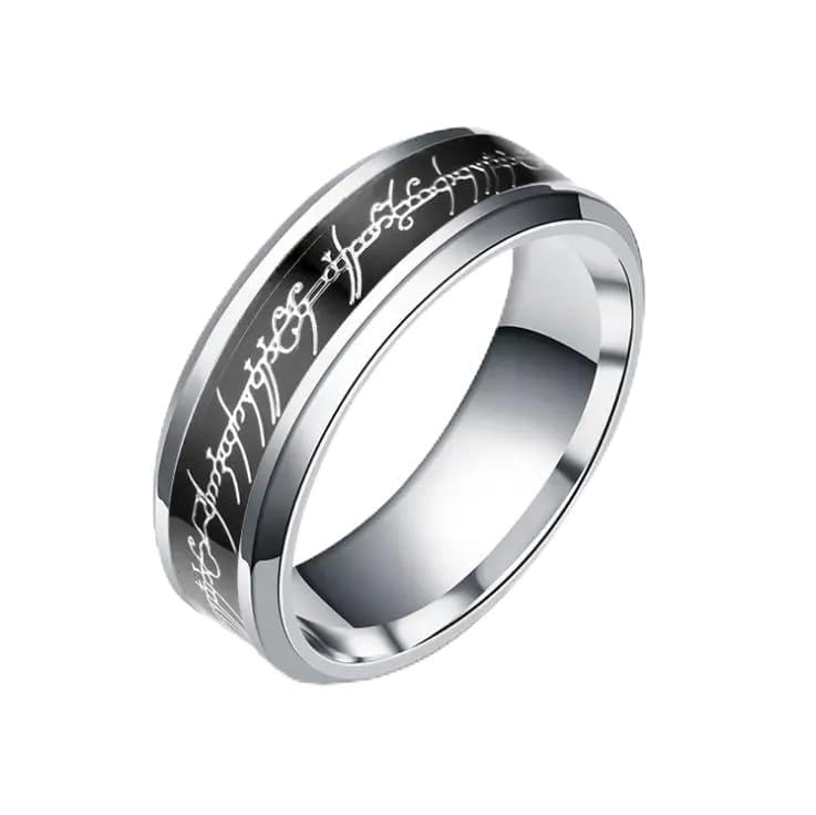 Rings for Men Boyfriend gents friends girls mens Silver rings for men Blue diamond Lord of the Rings for Boys Stainless Steel finger Rings Stylish Fashion thumb band valentine gift Combo 510-image-46