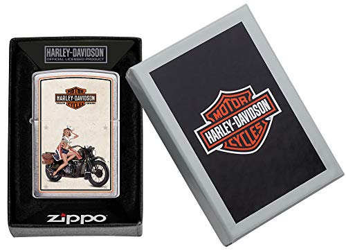 Encendedor Zippo Harley-Davidson Brushed Chrome miniatura 6