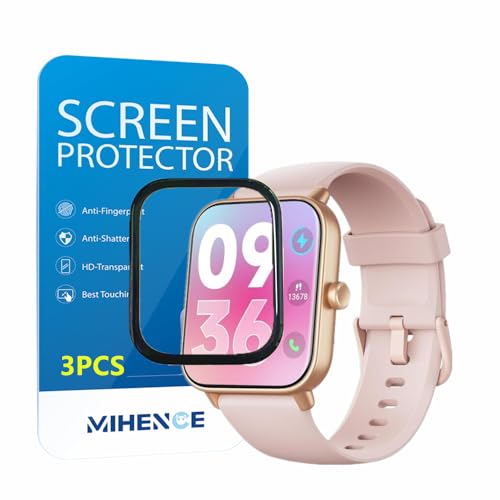 Mihence 112200323 Screen Protector Compatible For Enomir Smart Watch Idw19, 3D Full Screen Coverage Pmma Protective Film For Idw19 1.8 Inches Smartwatch  cover