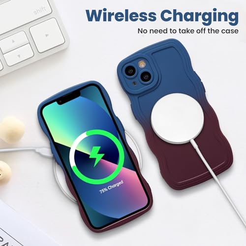 Coque iPhone 11 jolie protection souple et colorée bleu et rouge