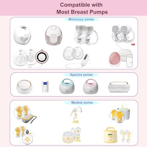 Image of Flange Insert 13 /15mm 8PCS Compatible with 24mm Flange /Shield of Most Pumps,Suitable for Momcozy /Medela /Spectra /TSRETE /Paruu Wearable Breast Pump,Reduce 24mm Tunnel Down to Correct Size,4pc /Size