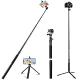 Eocean 46-Inch Selfie Stick Tripod, Extendable Selfie Stick with Wireless Remote, Compatible with iPhone Xs/Xr/Xs Max/X/8 Plus/Galaxy Note 9/S9/S9 Plus/Google/Huawei/Xiaomi/GoPro