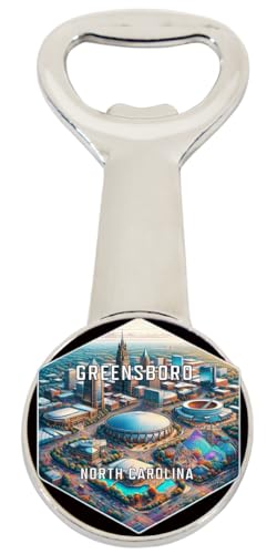 Greensboro North Carolina Travel Destination Souvenir Magnetic Bottle Opener