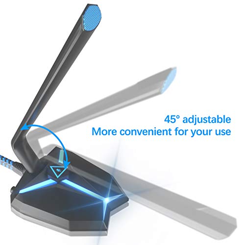 Iukus Usb Computer Microphone, Usb Microphone For Computer Pc Desktop Condenser Usb Mic With Mute Button Compatible For Youtube,Skype,Zoom,Studio,Podcast,Streaming Recording,Gameing #TOP1