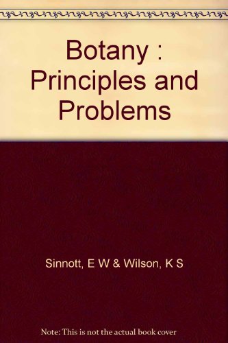 Botany : Principles and Problems B000GU9KCI Book Cover
