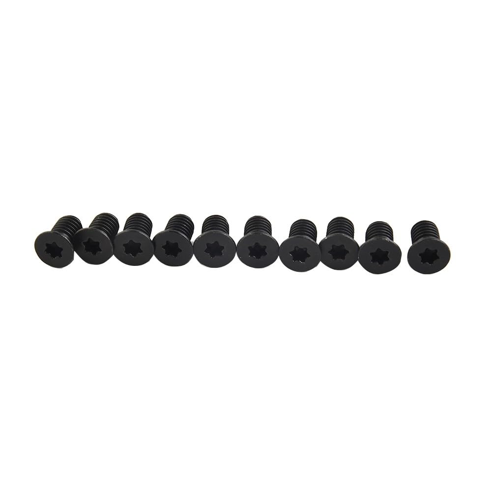 Confezione da 10 inserti quadrati in carburo da 15 mm, 15 x 15 x 2,5 mm, raggio R150, 4 lame per pialla e tornio per lavorazione del legno, per teste di taglio a spirale CNC, con viti