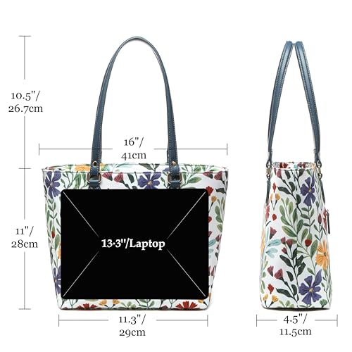 Image of Tote bags for women, tote purse, nylon tote bag, with zipper and pockets, waterproof