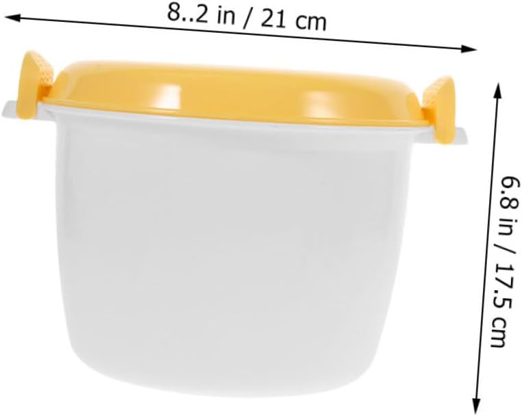 2pcs Microwave Rice Cooker Insulated Lunch Lunch Box for Work Rice Container to Go Food Containers Meal Prep Home Supply