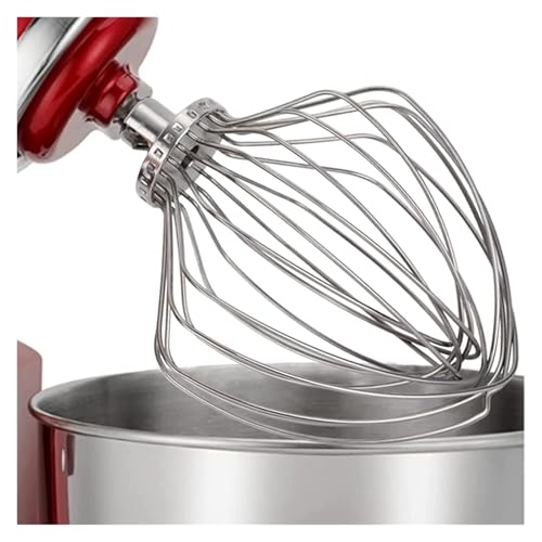 Genérico Batidor de Alambre, Compatible con Kitchenaid, batidora de pie con Cabezal inclinable de 7 Cuartos, Accesorio for agitar de 11 alambres