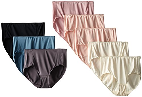 Hanes Women's Microfiber Brief (Pack of 8)(Assorted Colors)