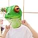 PartyHop - Frog Mask - Latex Halloween Animal Full Head Latex Adult