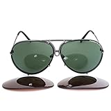 Porsche Design 8478C Sunglasses Matte Gray Frame with Interchangeable 66mm Lens