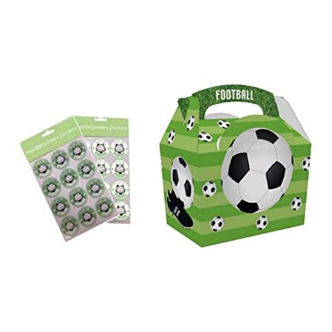 20 Boys Football Party Meal Boxes Cover