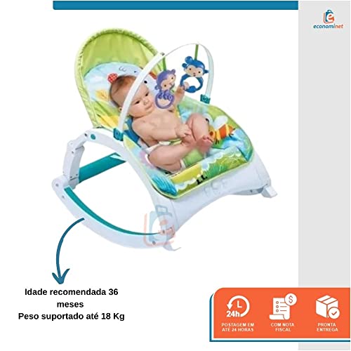 Cadeira de Descanso Bebê Alimentação Repouseira Baby Style Little - Verde