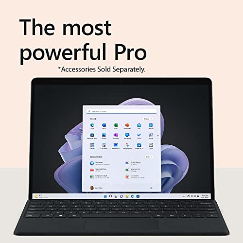 Image of Microsoft Surface Pro 9 13 inch Touch Tablet, Intel i7, 16GB /256GB, Graphite Bundle Surface Pro Signature Mechanical Keyboard, Black and 1 YR CPS Enhanced Protection Pack