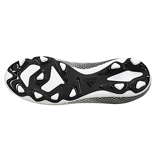 Image of adidas Men's X Ghosted.4 Firm Ground Soccer Shoe, White /Black /Silver, 5