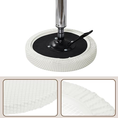 Uxcell Round Bar Stool Covers 2 Pack, Round Chair Covers with Elastic Bands Dia.11-14" - Image 3