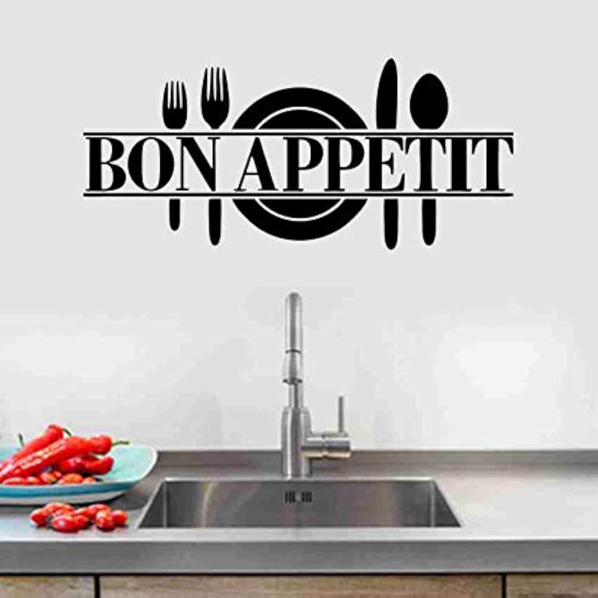 Bon Appetit Wall Sticker for Cafe and Kitchen