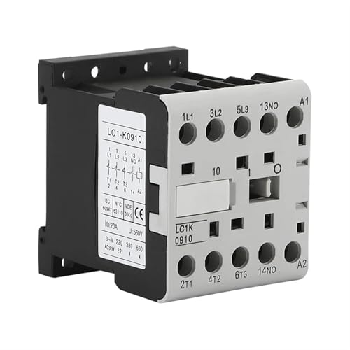 Mini contacteur CA 3P 1NO CJX2-K1210 pour rail Din bobine DC110V 12A