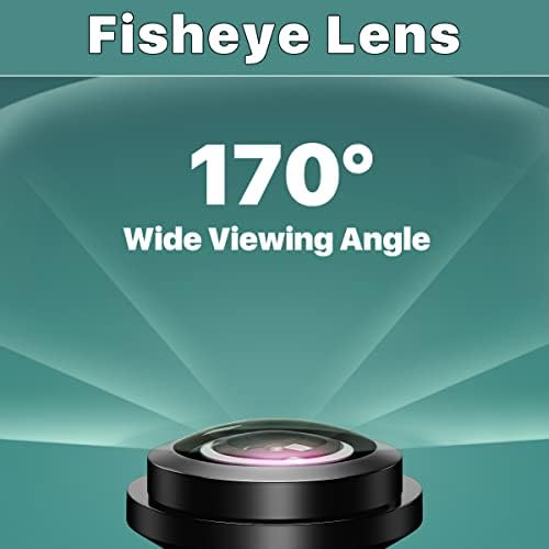 170-degree wide viewing angle fisheye lens