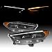 For 2013-2016 Ford Fusion LED DRL Black Bezel Dual Projector Headlight Switchback Signal Lamp Assembly Left + Right