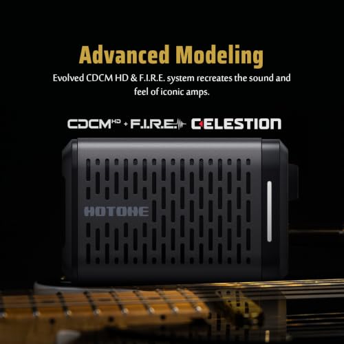 Image of HOTONE Pulze Mini 5W Mini Ultra-Portable Smart Guitar Amp & Speaker | Ultra-portable amp & BT speaker in one.191 effects,200 tones(Presets), up to 20 user IRs &11-hr battery