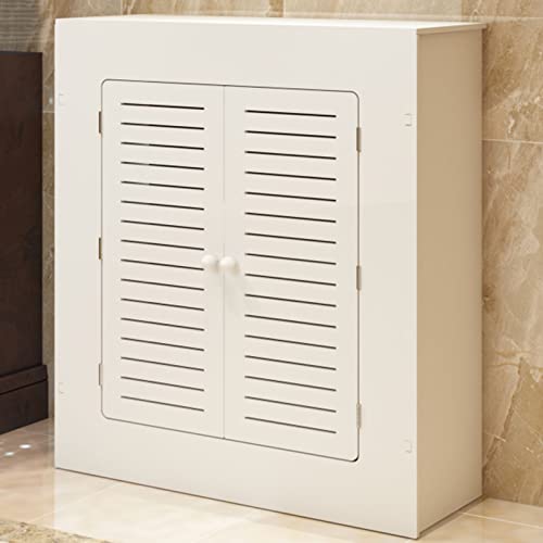 Housse de radiateur en meuble de rangement blanc à doubles portes pour salon