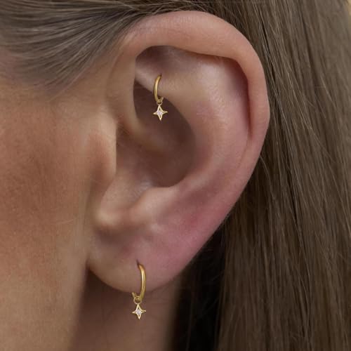 Rook Piercing Jewelry Titanium Rook Earrings Helix 18G Cartilage Hoop by NONTAI - Used condition - Image 7