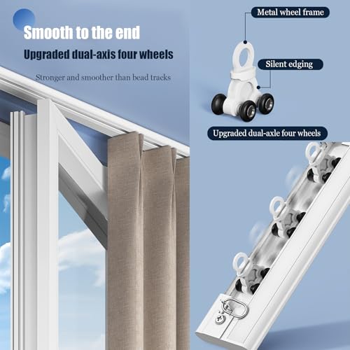 Rail de draperie haut de gamme en alliage d'aluminium - 4