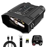 Frelisty Night Vision Goggles for Adults, Night Vision Binoculars with 7-Level IR, 8X Digital Zoom, 4000mAh Battery, 32GB Card, Gifts for Men Dad Husband Boyfriend Him, Camping Gear(Black)