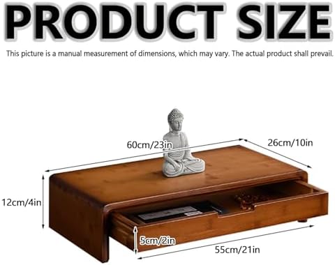 Buddha Statue Temple Table for Home Meditation, Retro Altar for Churches & Desktop Decor, Ideal for Buddhist Instruments & Shrine Display.