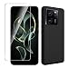 Produktbild Heioloo Hülle für Xiaomi 13T/Xiaomi 13T Pro Schutzhülle,mit [1 Stück] Panzerfolie Schutzfolie,Anti-KratzenFrei,Matte Oberfläche,Ultra Dünn TPU Handyhülle 9H Härte Displayschutz Schutz Glas- Schwarz