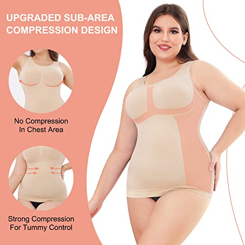 Likeonce Compression Camisole For Women Tank Tops Women Waist And Tummy Control Shapewear Cami Seamless Body Shaper #TOP1