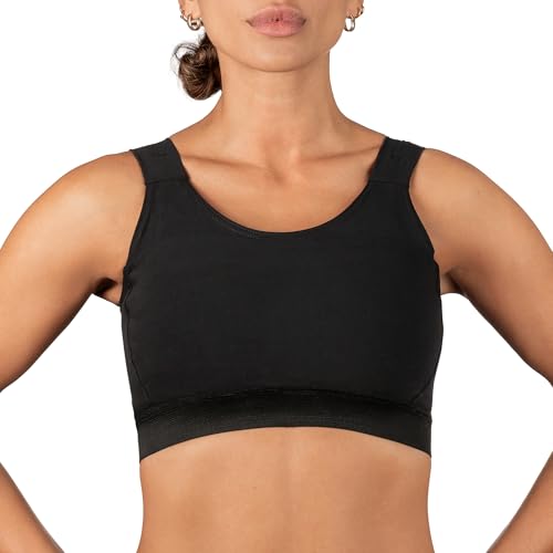 Underworks MagiCotton Sports and Binding Minimizer Bra Black 38-inch Chest