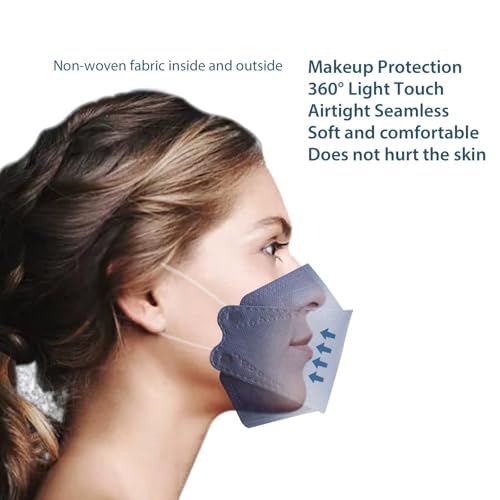 Image of Borje KN95 Face Masks for Adults 50 Pack, 5-Ply Purple Disposable Face Mask Against PM 2.5 Smoke & Dust, Filtration Efficiency 95%