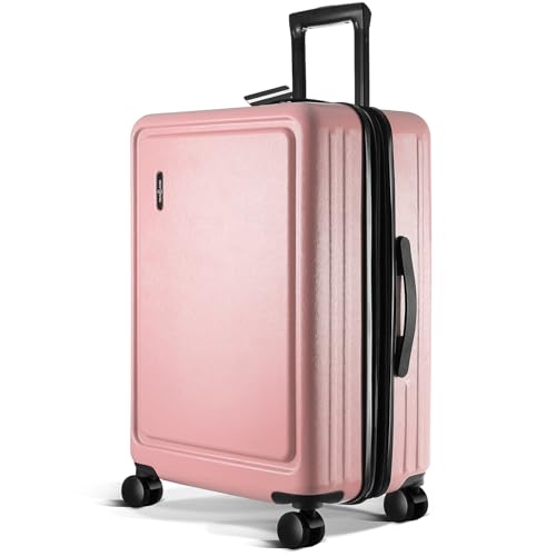 Image of 24 Inch Luggage with Spinner Wheels, Hard Shell Suitcase with TSA Locks for Luggage, Travel Large Suitcase, Expandable Hard Shell Suitcases, Pink