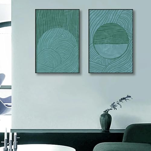 Impression sur toile abstraite XINBAO, set de 2 affiches murales de 35x50 cm pour la maison
