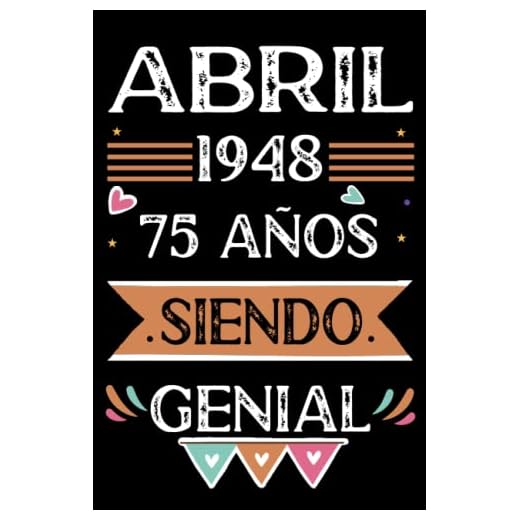 CUADERNO, Abril 1948, 75 Años Siendo Genial: Libro de visitas, cuaderno, 110 páginas de felicitaciones, idea de regalo, regalo Para la esposa, novia, mujer, La madre