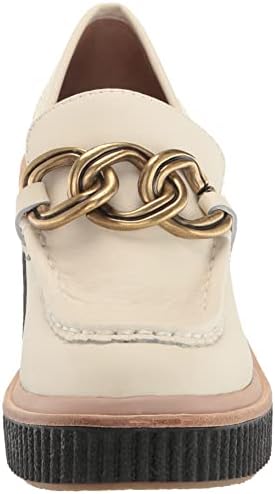 Dolce Vita Women's BRENAN Loafer, Off White Leather, 9.5 | Image 1