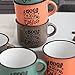Quid Frappe Deco Set De 6 Tazas Cerámico Surtido 8cl Gres Apto Microondas Imagen de Quid Frappe Deco Set De 6 Tazas Cerámico Surtido 8cl Gres Apto Microondas