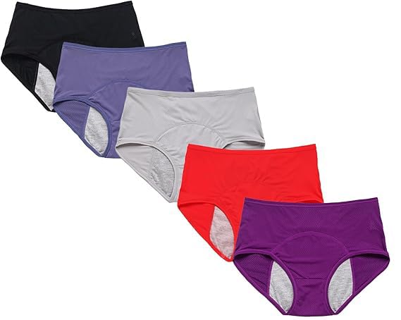 Genérico Ropa Interior antifugas Everdrie para Mujer: Mejora la Ropa Interior antifugas para Mujer (5 Pieces-B,7XL)