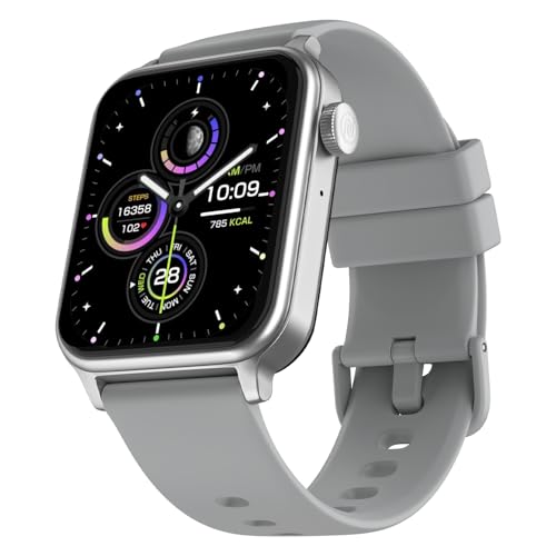 Image of Noise Pulse Hyper Smart Watch with 21 Days Battery, 1.85 inch Display, AI Watch Faces, 100+ Sports Modes, Health Suite, SpO2 & Heart Rate Monitor, 1ATM Water Resistant(Cloud Grey)